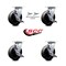 Service Caster 6 Inch Glass Filled Nylon Caster Set with Roller Bearings 4 Brake 2 Swivel Lock SCC-30CS620-GFNR-TLB-BSL-2-TLB-2 - alternate 5